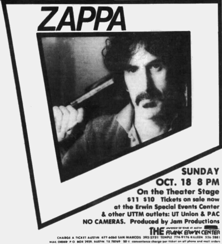 18/10/1981Erwin Center @ University Of Texas, Austin, TX